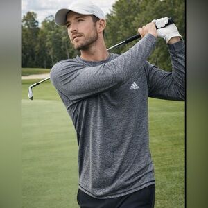 Adidas Golf/Athletic/UV Protection Long Sleeve Shirt